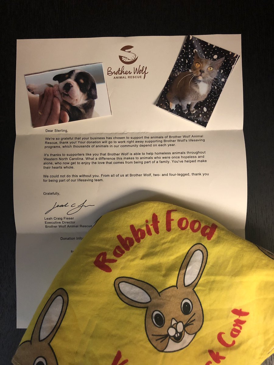 RabbitFoodBike's tweet photo. We're truly grateful for a fantastic 2021 vending season and the opportunity to continue supporting Brother Wolf Animal Rescue through our bandana sales.
#yeahthatgreenville #yeahthattr #travelersrest #swamprabbittrail #trailblazerpark #rabbitfoodbike #vegan #local #organic https://t.co/RGtsrgaVlN