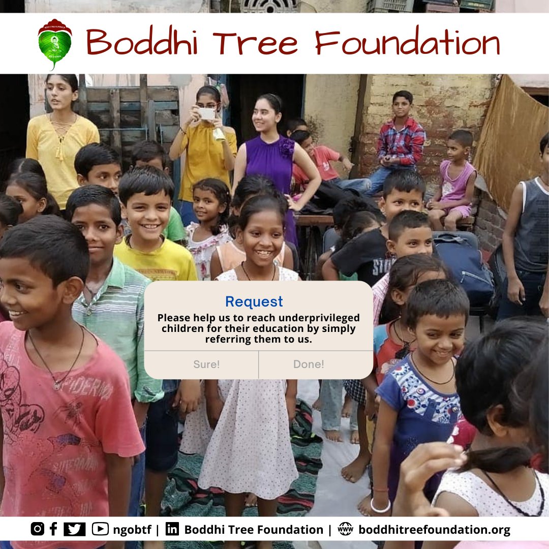ngobtf's tweet photo. WhatsApp us to this number +91 93122 49087
A Monday Request โค
#btf #education #india #ngoindia #ngo #boddhitreefoundation #boddhitreefamily #boddhitreengo #trending #underprivileged #educationforall #educationforeveryone #goal #motivation #freeeducation #monday #mondaymotivation https://t.co/61oR85OFsk