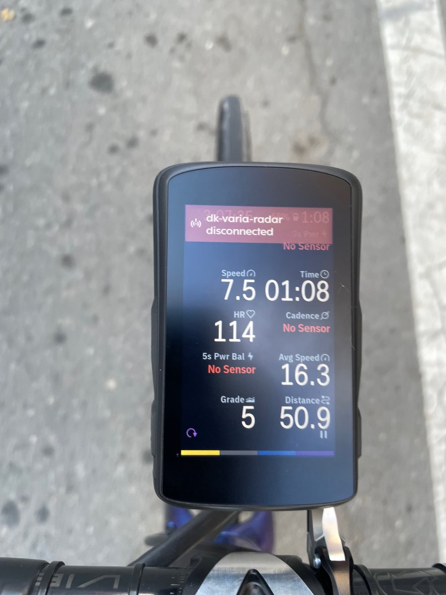 dklaussen's tweet photo. Anyway to make sensor reconnection reliable after coffee shop stops? BTLE or ANT+ better at it? Loving the Karoo2 (mostly). #karoo2 #hammerheadrides https://t.co/tlTbo9pwQ5