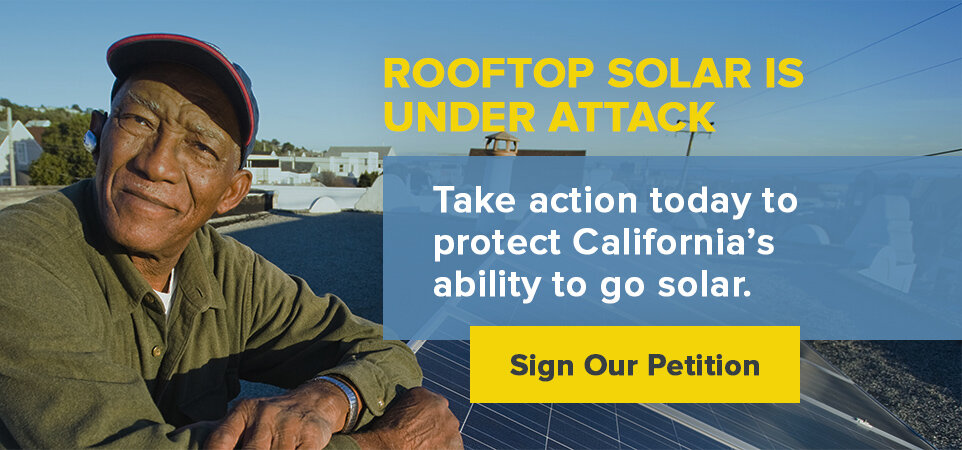 ScudderSolar's tweet photo. Make your voice heard on the future of consumer rooftop solar! Please take a moment to sign this important letter to @GavinNewsom. Utilities like PG&amp;E are trying to block #rooftop solar in CA. Let Gov. Newsom know you want him to stop them and #SaveSolar! https://t.co/NAtJMsvVg4 https://t.co/n46rSdI9mm