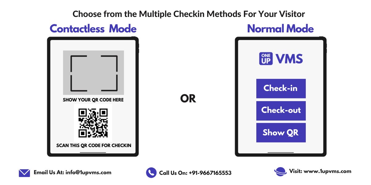 1Upvms's tweet photo. Contactless mode for safe visits and touch-based for quick checkins. Choose what suits your company the best. Contact us today https://t.co/jCfbUDSxcR

#visitormanagement #vms #visitors https://t.co/t3zabXMEAM