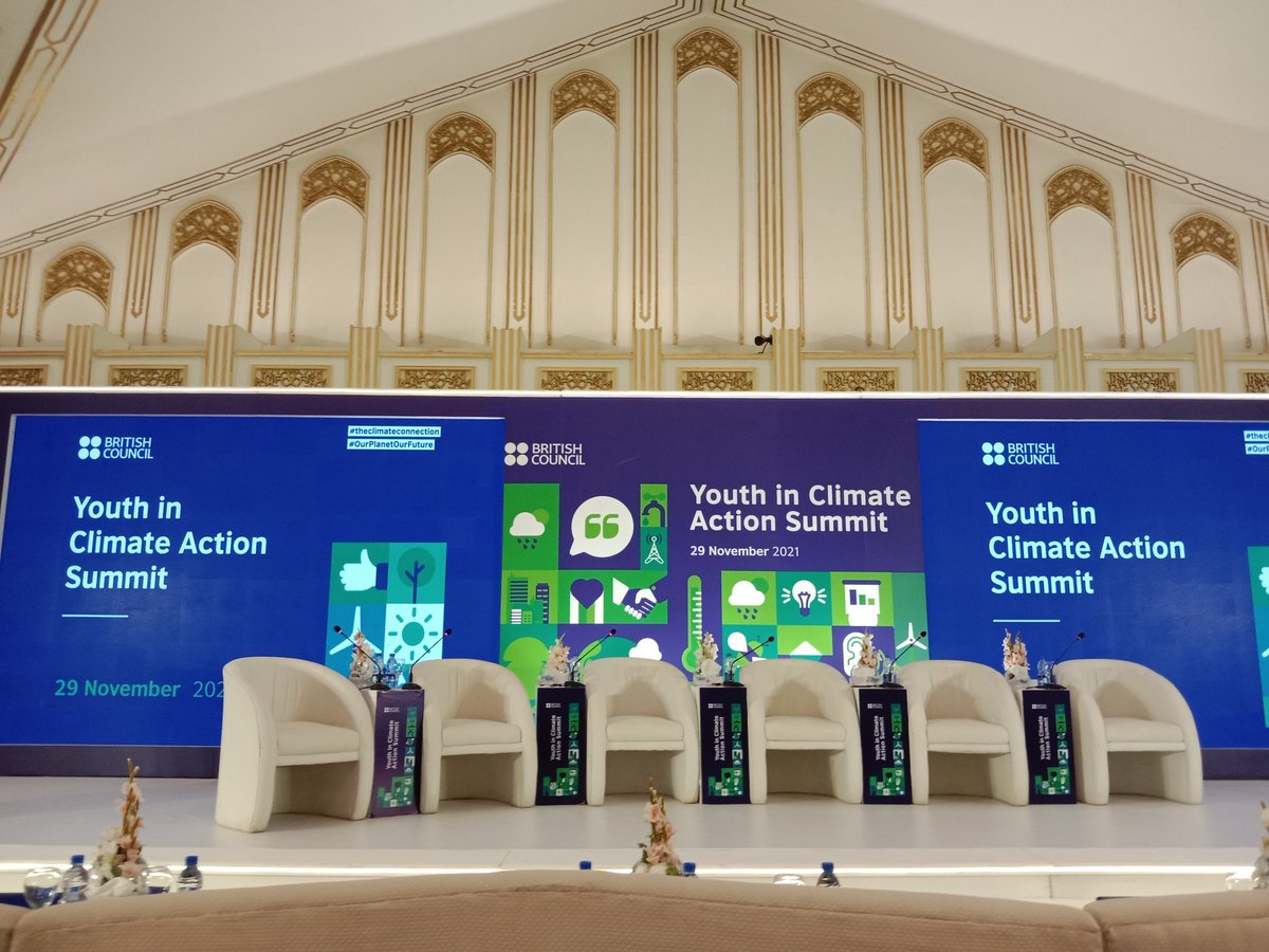 le_ainaa's tweet photo. The Youth in Climate Action Summit brought to us by @pkBritish is happening now at Marriott Islamabad. The purpose of this Summit is to initiate discussion, recommendations and ideas on reducing the climate change impact in the future.

#OurPlanetOurFuture
#TheClimateConnection https://t.co/eDqmv8o4oT