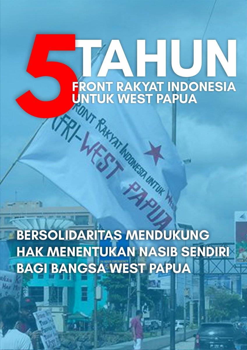 friwp's tweet photo. Lima Tahun Front Rakyat Indonesia untuk West Papua (FRI-WP)

Salam Pembebasan Nasional Bangsa West Papua!

Amolongo, Nimo, Koyao, Koha, Kinaonak, Nare, Yepmum, Dormum, Tabea Mufa, Walak, Foi Moi, Wainambe, Nayaklak
Wa…wa…wa…wa…wa…wa..wa..wa..wa..wa! https://t.co/ylGFYtXz65