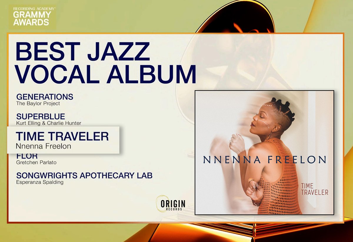 Congrats to Nnenna Freelon on her Grammy nomination!! #GRAMMYs @nnenna @OfficialNnenna #jazz @OriginRecords
