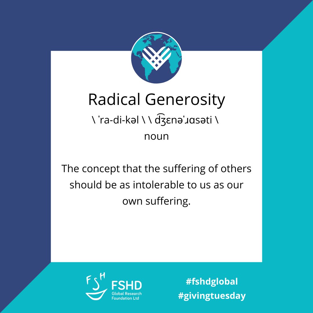#GivingTuesday IS TOMORROW!
Our 24 hour fundraising challenge will start at 12:00am on Tuesday 30th November 2021 and end at 11:59pm AEDT. 

To support #FSHD Global Research Foundation this Giving Tuesday simply make a donation of at least $10.