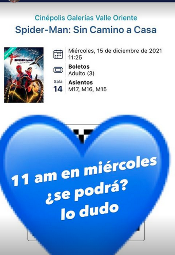 arnusprofanus's tweet image. El punto es hacer pedo #cinepolis #SpiderMan