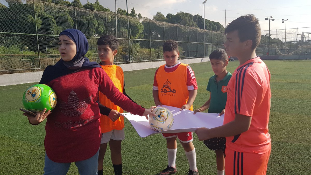 UNHabitatLB's tweet photo. Last week, @CityOfBeirut and @UNHABITAT 🇱🇧's Municipal Social Cell held a session w/ @himayaleb w/ the children of Tariq El Jdide to raise awareness on safety, teamwork, self-protection + more. A football game in Horsh Beirut followed where they now will be able to play weekly.⚽️ https://t.co/f8ZaUrkmVs