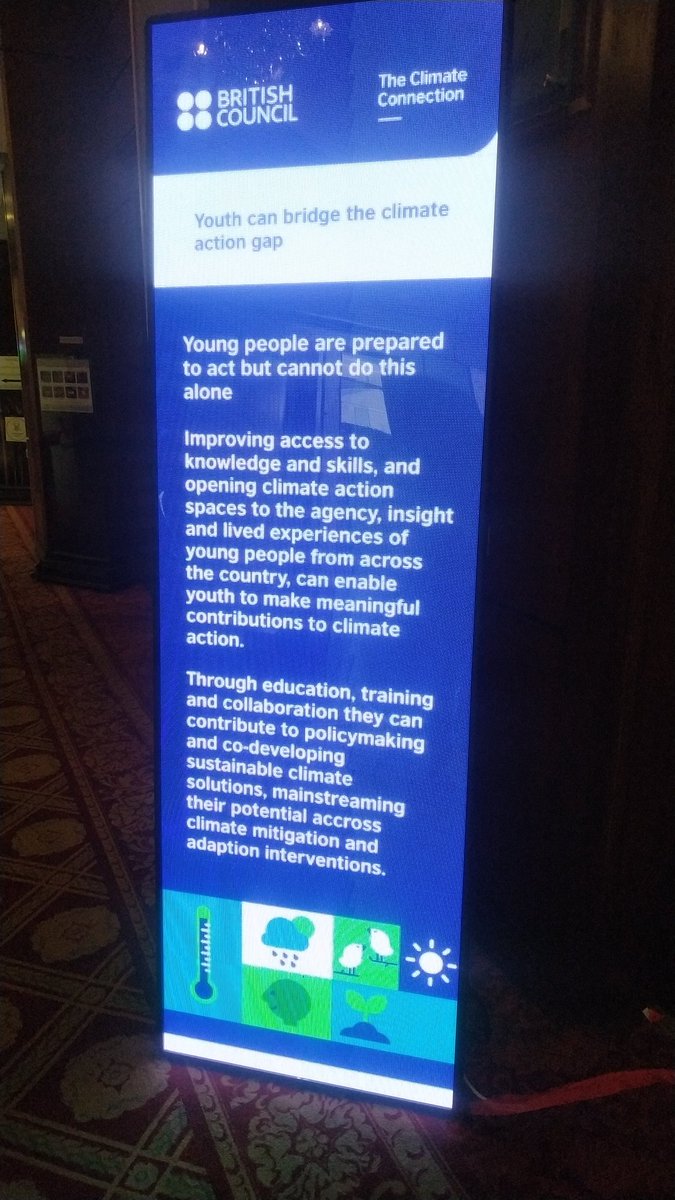 AfshanYounus's tweet photo. Here at Marriott to attend 'Youth in Climate Action Summit'
 #OurPlanetOurFuture 
 #TheClimateConnection 
@pkBritish https://t.co/7dUGpp0tAd