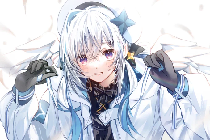 「似合ってる～?💙」
#かなたーと 