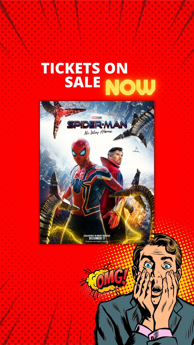 The time has arrived🕸 #SpiderManNoWayHome tickets are NOW ON SALE🕷 Exclusively in movie theaters December 17th!

Get your tickets early: bbtheatres.com/movie-info/spi…

#BBTheatres #SpiderMan #PresaleTickets #Multiverse