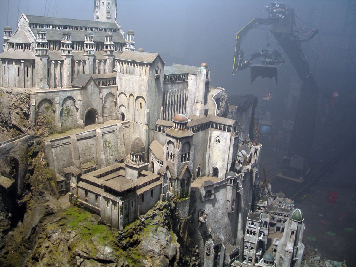 bestoftolkien's tweet photo. Miniature Movie Sets used in The Lord of The Rings trilogy. https://t.co/Rr7gC7CpSX