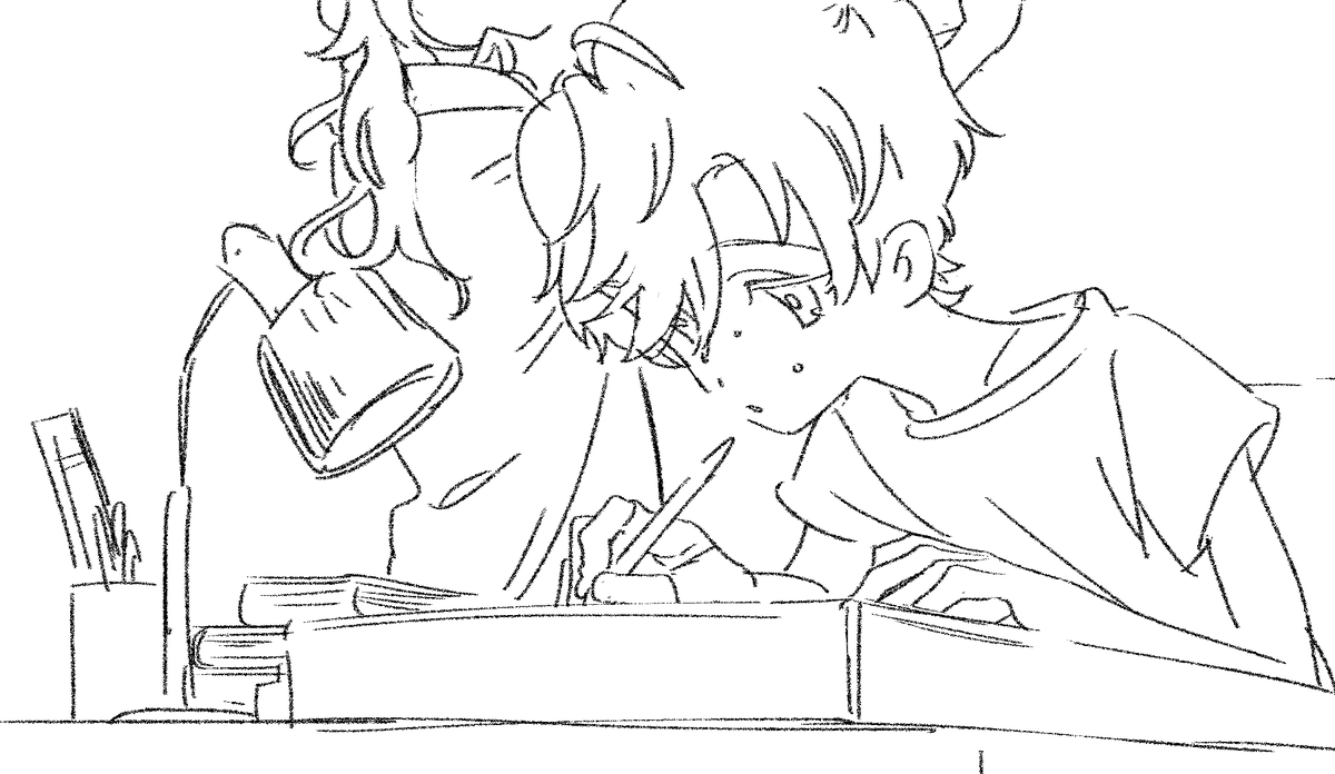 この、えんぴつっぽい線で描けるペン設定を気に入ってたんだけどなんか一昨日くらいから急に描きにくくなってサインペンっぽい線に変えた 