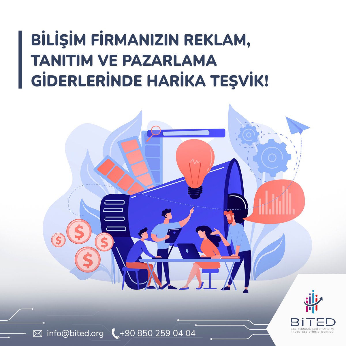 BitedOrg's tweet photo. Bilişim Firmanızın Reklam, Tanıtım ve Pazarlama Giderlerinde Harika Teşvik! Bilişim firmanızın yurt dışına yönelik tüm reklam, tanıtım ve pazarlama giderlerinin bir kısmı size geri ödeniyor. 

https://t.co/3WLumZbWdl
+90 850 259 04 04

#teknopark #girişimofisi #kuluçkamerkezi https://t.co/PS30jqtNlI