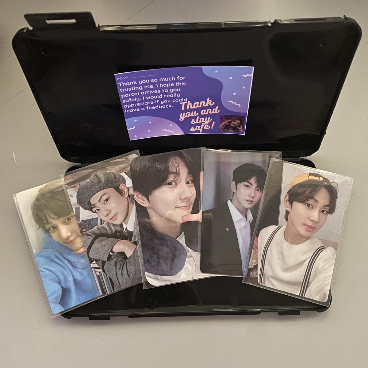 kimkiamm's tweet photo. — mail 💌

thank u @tdoongie_ny for letting me adopt these jungwon pcs! packaging was secured! 🤍 https://t.co/PBBnVUY4b0