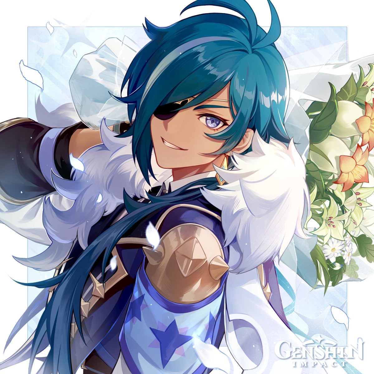 It's so rare to receive a bouquet for my birthday. You carefully picked it out, right? Thanks a bunch!

While it's still light out, would you like to go for a stroll with me?

And later... Haha, you know me, let's head to the tavern?

#GenshinImpact #Kaeya