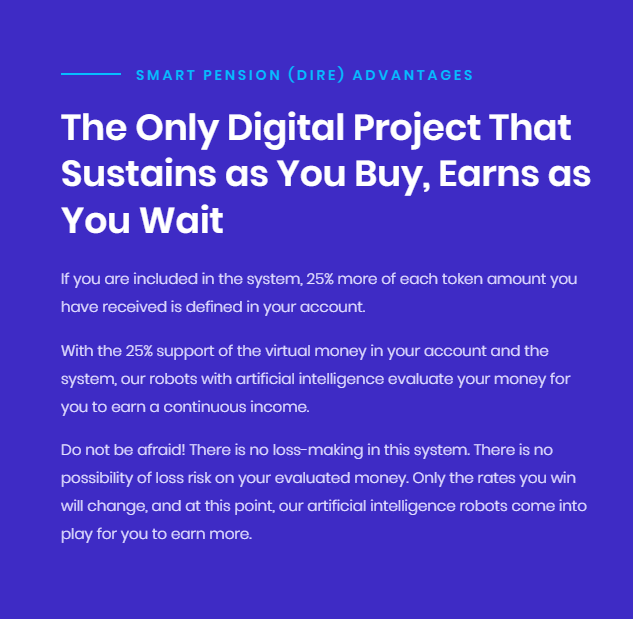 Dire Token - Smart Digital Retirement tweet media