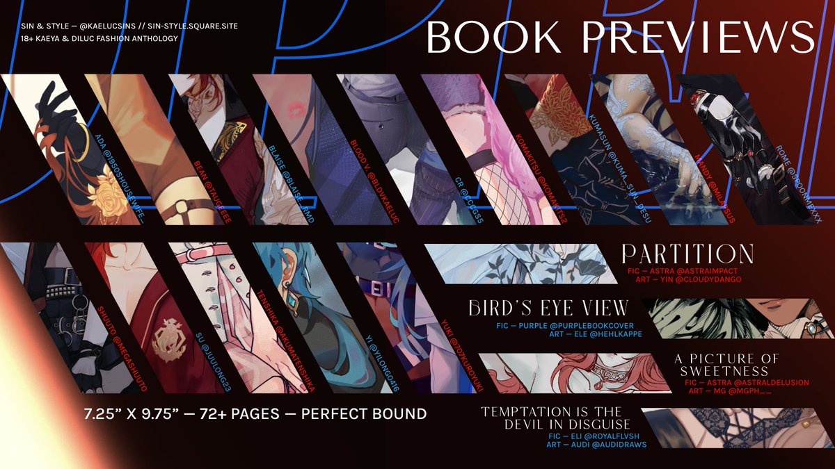 kaelucsins's tweet photo. ❄️⭐PRE-ORDERS ARE OPEN!⭐🔥

SIN &amp; STYLE: #kaeluc Fashion Anthology is now available for purchase!

Pre-order period from Nov 29 — Dec 27

Get it while it’s hot ⬇️
https://t.co/dMD9w6BnRu

RTs 🙏 Thanks for your support! 😘
Check out the bundles &amp; stretch goals in replies 👇 https://t.co/HR7YYm7fjE