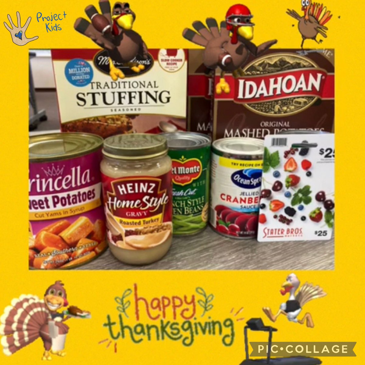 Project__Kids's tweet photo. Project Kids is so thankful to have partnered with Potter’s Foursquare Fellowship of La Habra this Thanksgiving! Families in need received a bag of Thanksgiving food complete with a gift card! @LasLomasSchool @LHSchools @DrC_LaHabra #ProjectKids #partnerships https://t.co/e5j5Hkl0F9