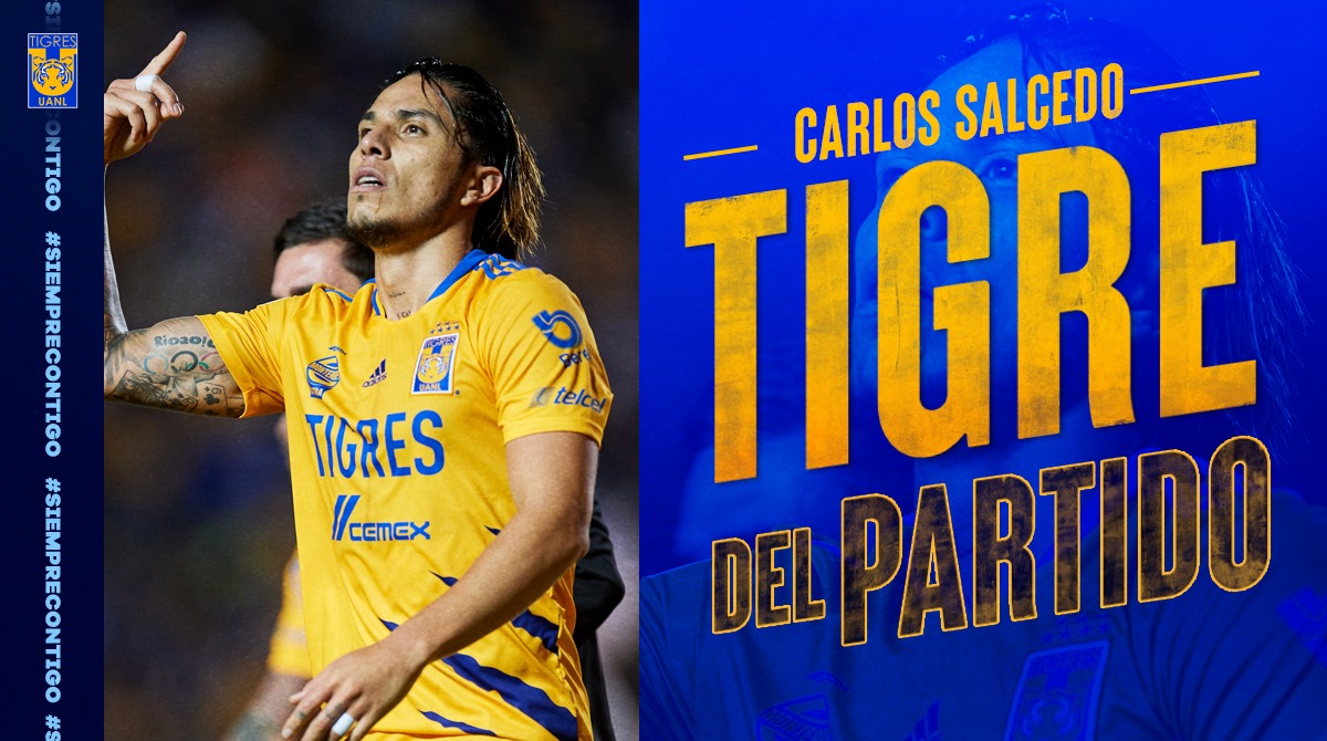 TigresOficial's tweet photo. Ustedes decidieron y @Csalcedojr es nuestro #TigreDelPartido.

Golazo que te mandaste, no nos cansaremos de decirlo. https://t.co/IAbGtbHSCp