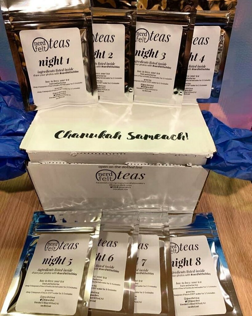 nerdfelt's tweet photo. https://t.co/mKt8B5Dd56 Chanukah Sameach! Happy Hanukkah! 
Tonight marks the beginning of the Festival of Lights. If you bought or received a calendar, feel free to share photos of your teas with #nerdfeltholiday! We’ll be sharing photos starting December 1st, but we won’t spoi… https://t.co/GrKz2HCT4D