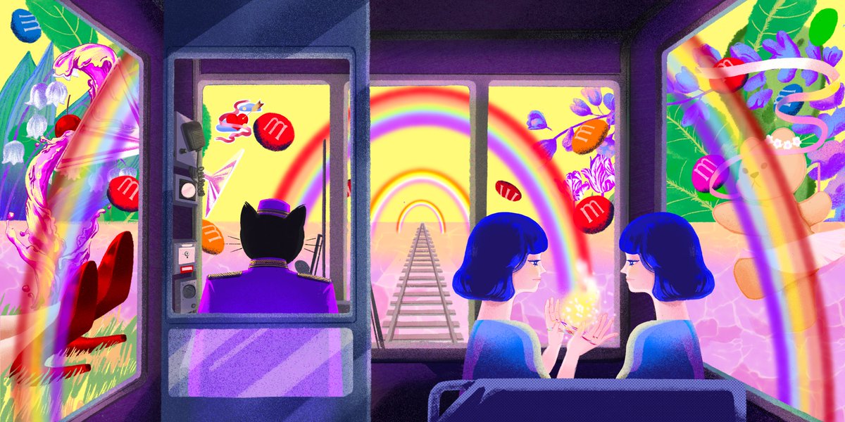 Curious_Q9's tweet photo. @cryptoartasia 🚋🕰️🌸🌹 https://t.co/kzuZViuPH4