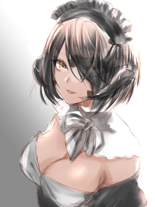 前角ちゃんラクガキ
#FF14イラスト 