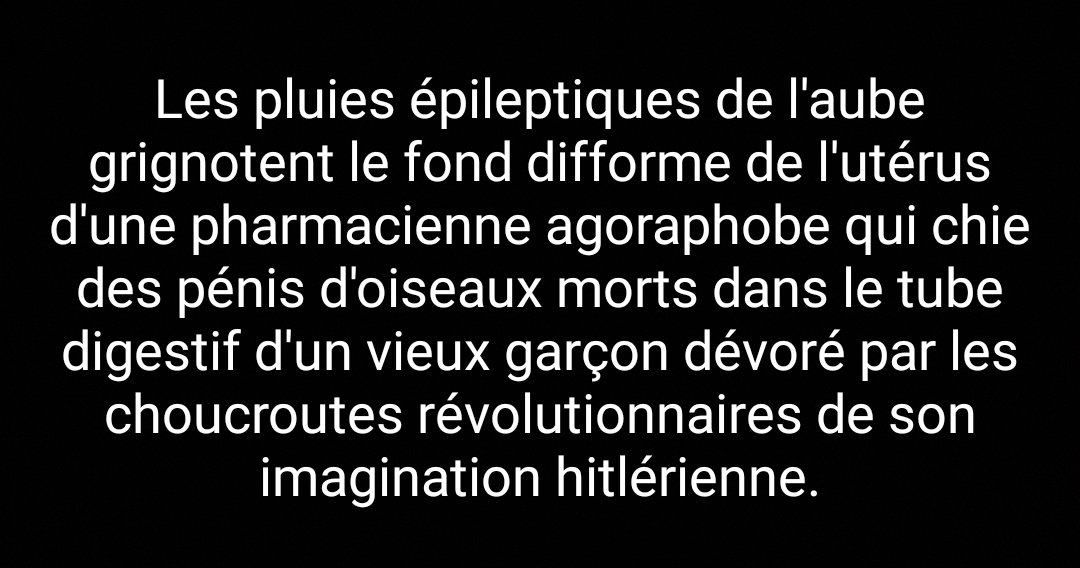 FroidGarcon's tweet photo. #dadaïsme #poésie #poetry #poésiesurrealiste #scatology #porn https://t.co/FJCvlQv34E