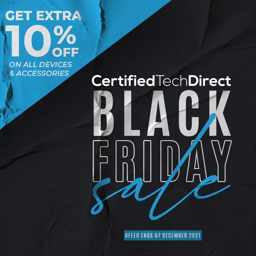 certtechdirect's tweet photo. Did you miss Black Friday? We'll don't worry! You can still get extra 10% off on all devices and accessories at https://t.co/ydGQobSJDA. No voucher code required. Offer ends 07 Dec 2021. 
​
​All devices come with 12 Month Warranty and a 30-Day Customer Satisfaction Guarantee. https://t.co/Hqc4riMuVn