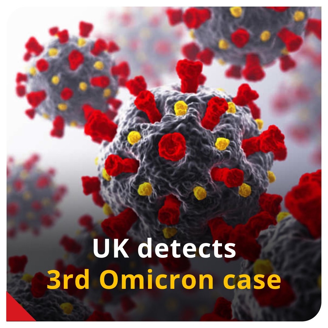 IndiaToday's tweet photo. UK detected its third case of the new #Omicron variant on Sunday. Now, face masks will be a compulsory requirement in shops and public transport from Tuesday. #ITCard #Coronavirus #CoronavirusUpdates 
Full story - https://t.co/2q7MaglN62 https://t.co/D1YKkZtEeq