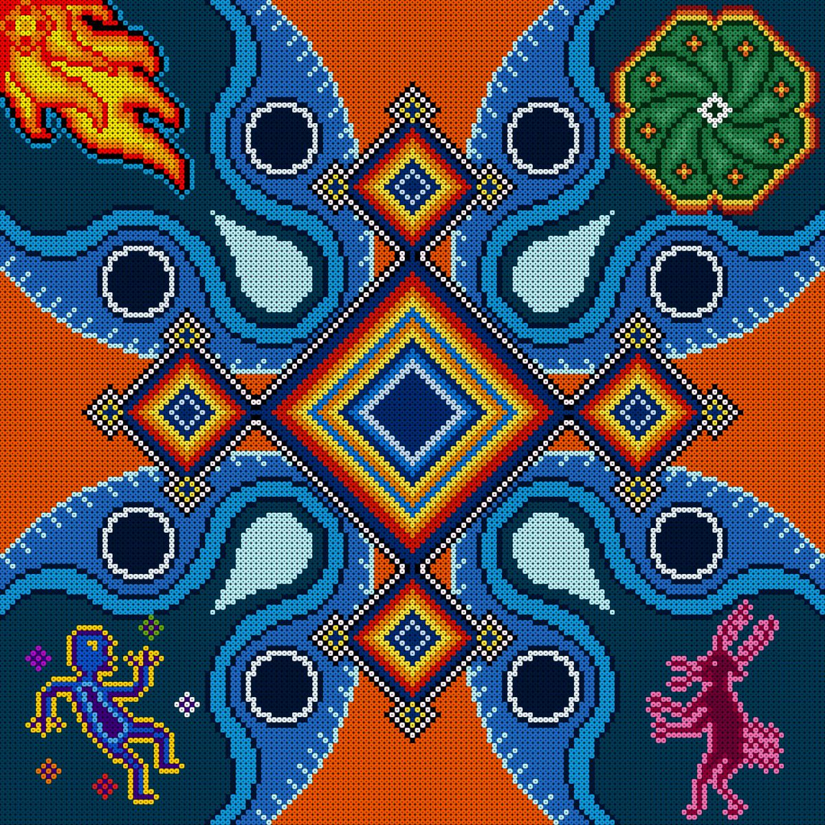 Tsik+ri an amulet of protection symbolizing the union between humans and nature, the energy connecting them.