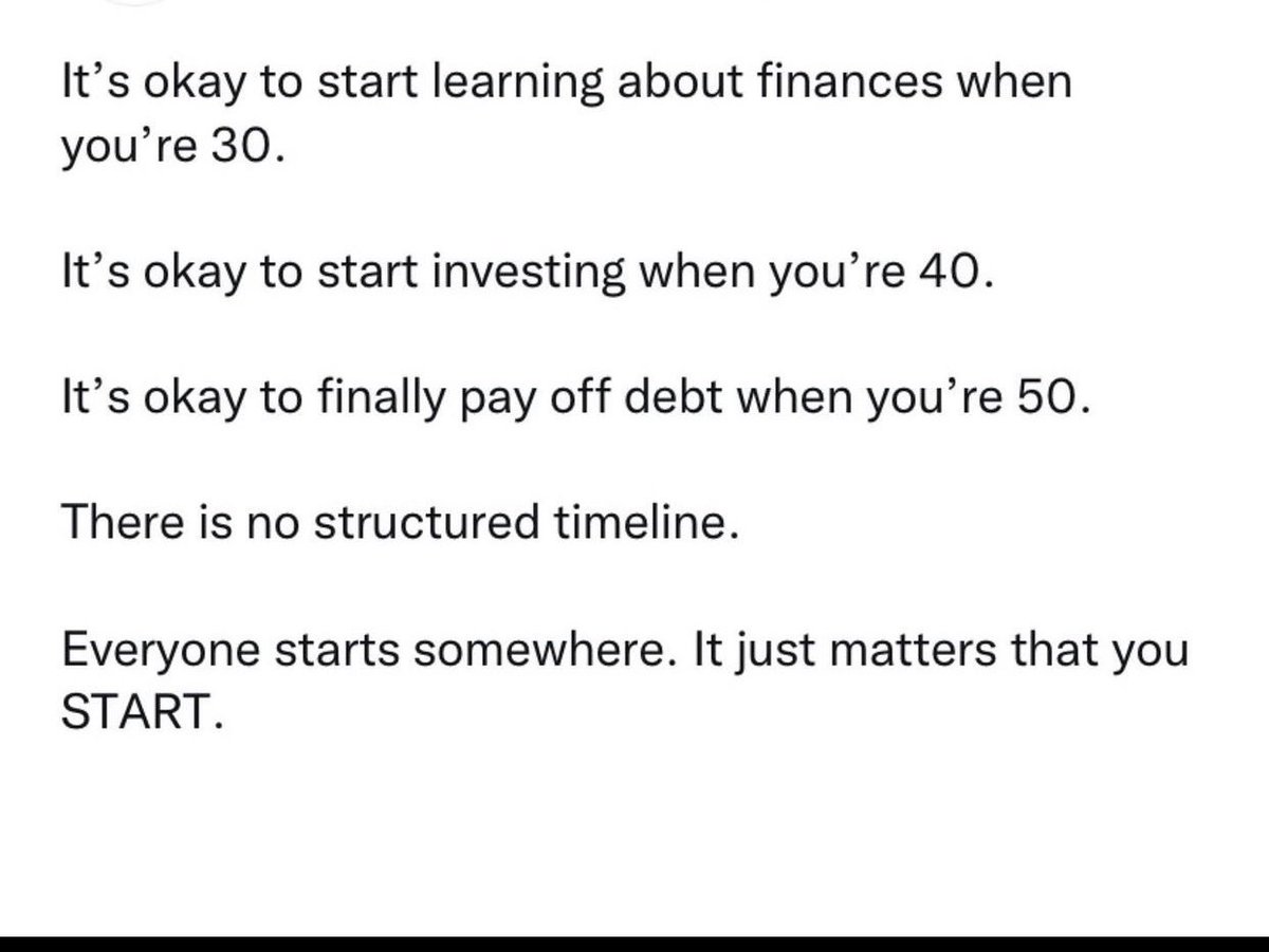 danielesparza88's tweet photo. We all start somewhere.  Just make sure to invest what you can every week and it will grow. It’s a proven FACT 🙌🏻 #Investing #Investing #Crypto #cryptocurrency #stocks #stockmarket #indexfunds #roth401k #longterm #learning #Finance https://t.co/w9ZqDUBQ4I