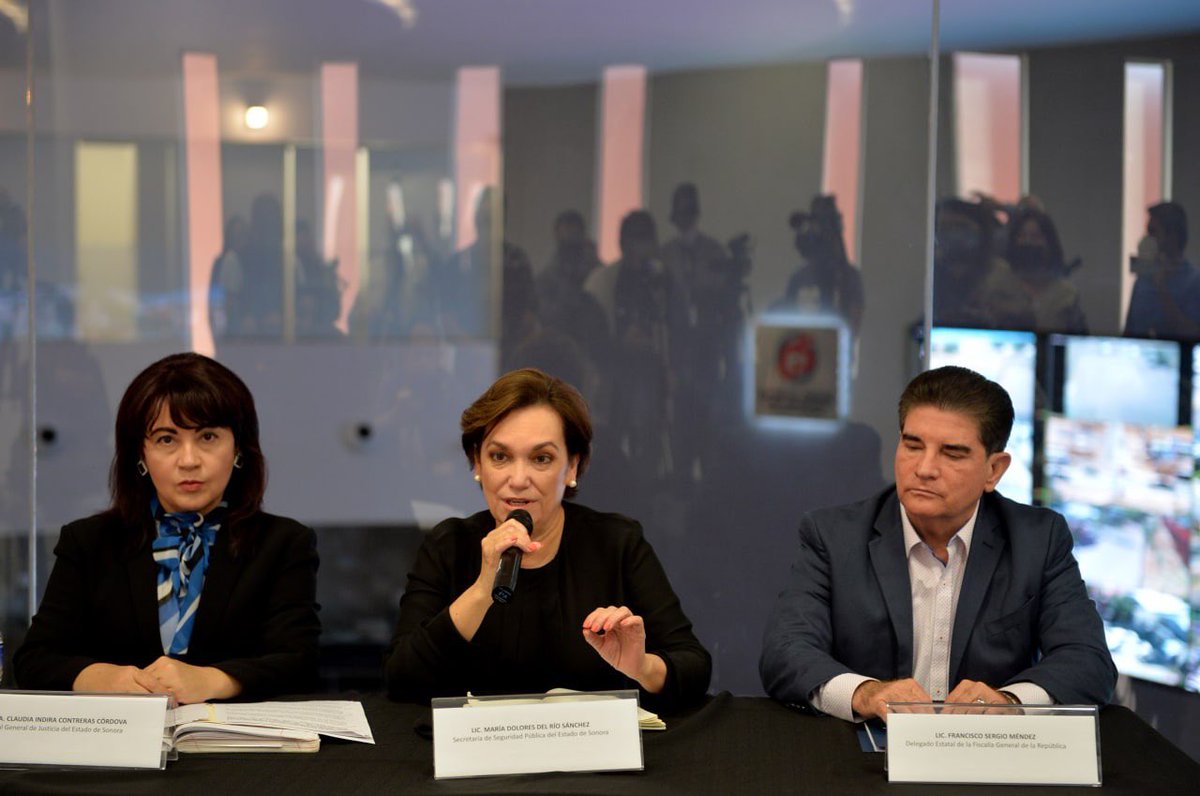 MaDoloresRio's tweet photo. Hoy, compartimos a través de los medios de comunicación que la @SonoraSeguridad junto con la fuerza operativa de los 3 órdenes de gobierno mantendrá acciones permanentes en Guaymas hasta que concluyan las investigaciones y hasta que regrese la tranquilidad y la confianza. https://t.co/hkeL1omwDA