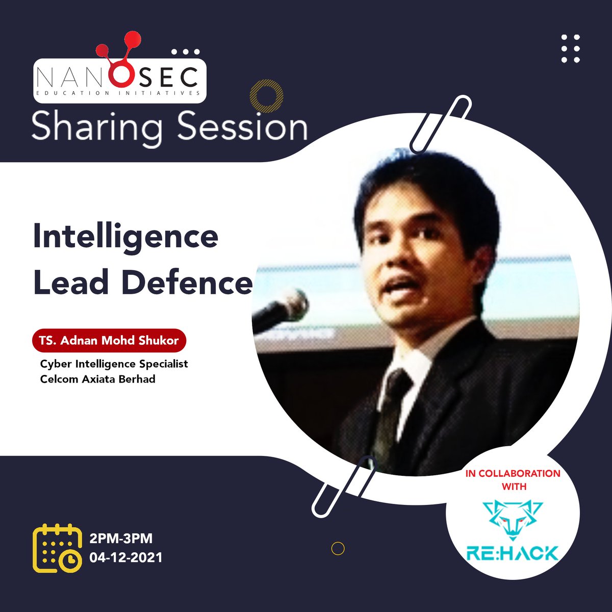 nanosec_asia's tweet image. We’re collaborating again with @rehackxyz to bring you NanoSec EDU Sharing Session 004 happening this Saturday, 4th December from 2PM to 4PM featuring @xanda & @jdmasterdotmy Details: nanosec.asia/nse2021/