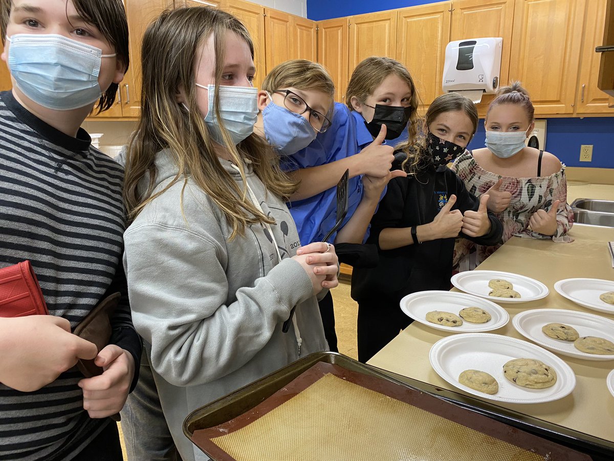 StMarys_MH's tweet photo. Mrs Lukacs’ class made cookies 🍪 #cookiemonster #rawdough #wearemhcbe #gradeseven https://t.co/F2HPBxRSuf