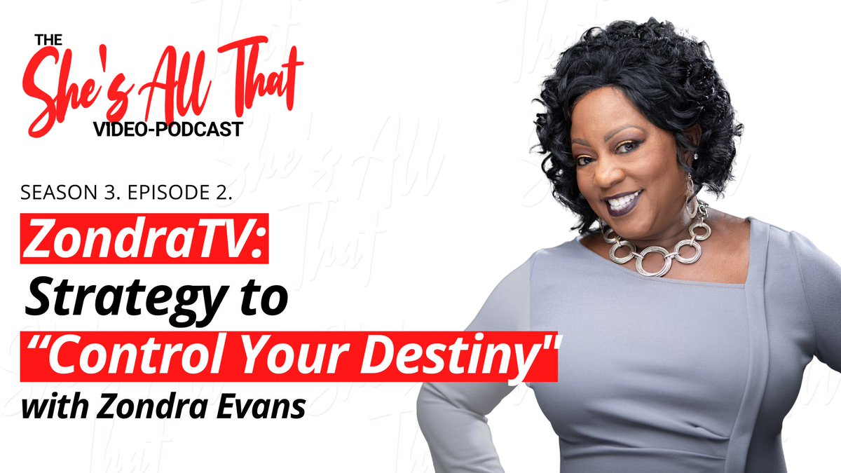 Septembersaid's tweet photo. Zondra Evans had her Exit Strategy… Now she’s: 
Founder of Zondra TV Network 
Exec TV Producer 
Recipient, International Awards for her TV Network 
Reaching a global audience of 500 Million viewers &amp; users.
#BeHeardBeSeen #ZondraTV #TVProducer #podcastguest #motherofreinvention https://t.co/wIsrYLSIAW