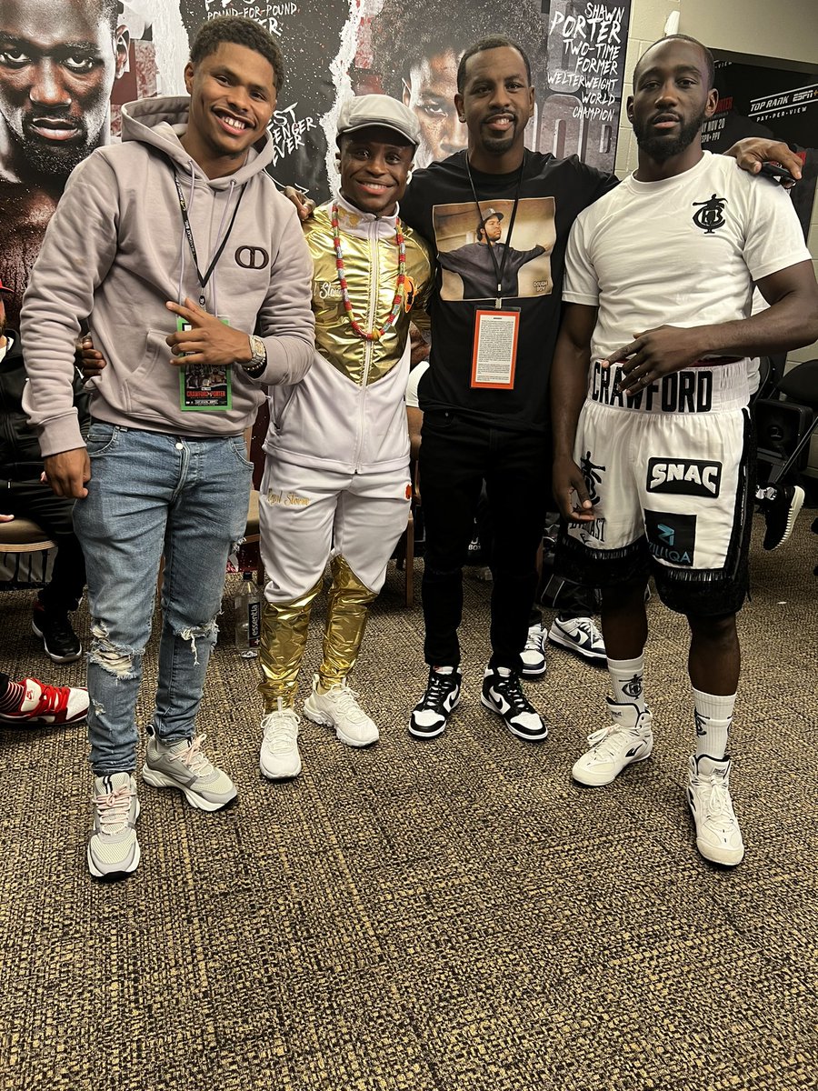 IsaacDogboe's tweet photo. About a week ago…. In Las Vegas!
🥊🥊🥊
#NEHO #ISAACDOGBOE #ROYALSTORM #TERRENCECRAWFORD #SEMPEFI
@tbudcrawford @jamelherring @shakurstevenson https://t.co/rL9Tka4SWH