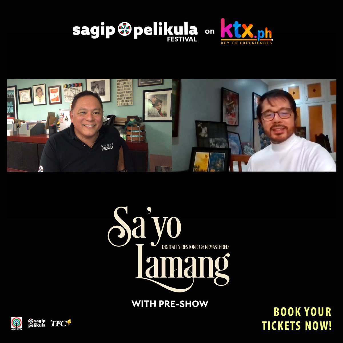 lpk325's tweet photo. Our on-on-one with tHE Christopher de Leon, November 30, 7:30PM on KTX, before the premiere of the restored ‘SA YO LAMANG. #SagipPelikulaIsangDekada #ABSCBNFilmRestoration #KTX #SagipPelikula #StarCinema https://t.co/dePVrGELrt