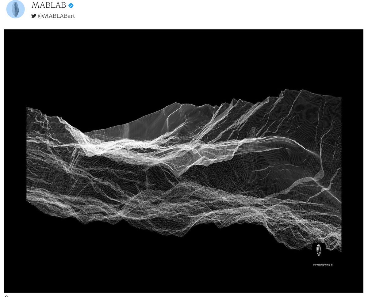 Limited edition artworks available on <a href="/KnownOrigin_io/">KnownOrigin.io</a> 

IDA

Ξ 0.15

knownorigin.io/gallery/3687000

Gentle lines hide among intense meshes, flowing freely they create a fabric of space or maybe a landscape of a distant meteorite from outer space

1/20

10139 × 7440 px

$ETH