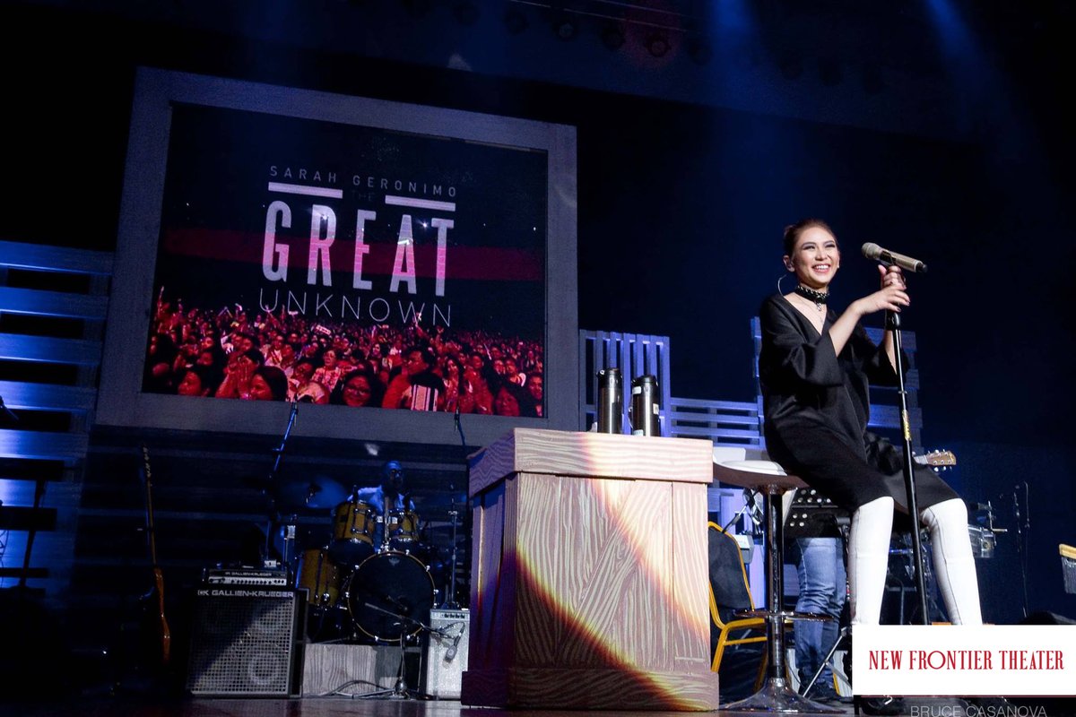 NewFrontierPh's tweet photo. Remember what happened on this day 5 years ago? It's when @JustSarahG held the The Great Unknown Unplugged Live here at the New Frontier Theater! 🥳✨

Were you here? Care to share a photo? 
#ConcertAnniversary #SGTheGreaUnknown #TGUUnplugged #SarahG #NewFrontierTheater https://t.co/ub7hK6tR3L