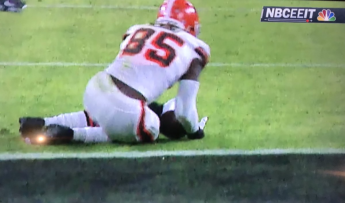 HeyItsMeHobie's tweet photo. That Njoku catch is like the football equivalent of the “White Dress/Blue Dress” ordeal.

Who sees a catch? Who doesn’t? 😂😂 https://t.co/7t2sDZwYPr