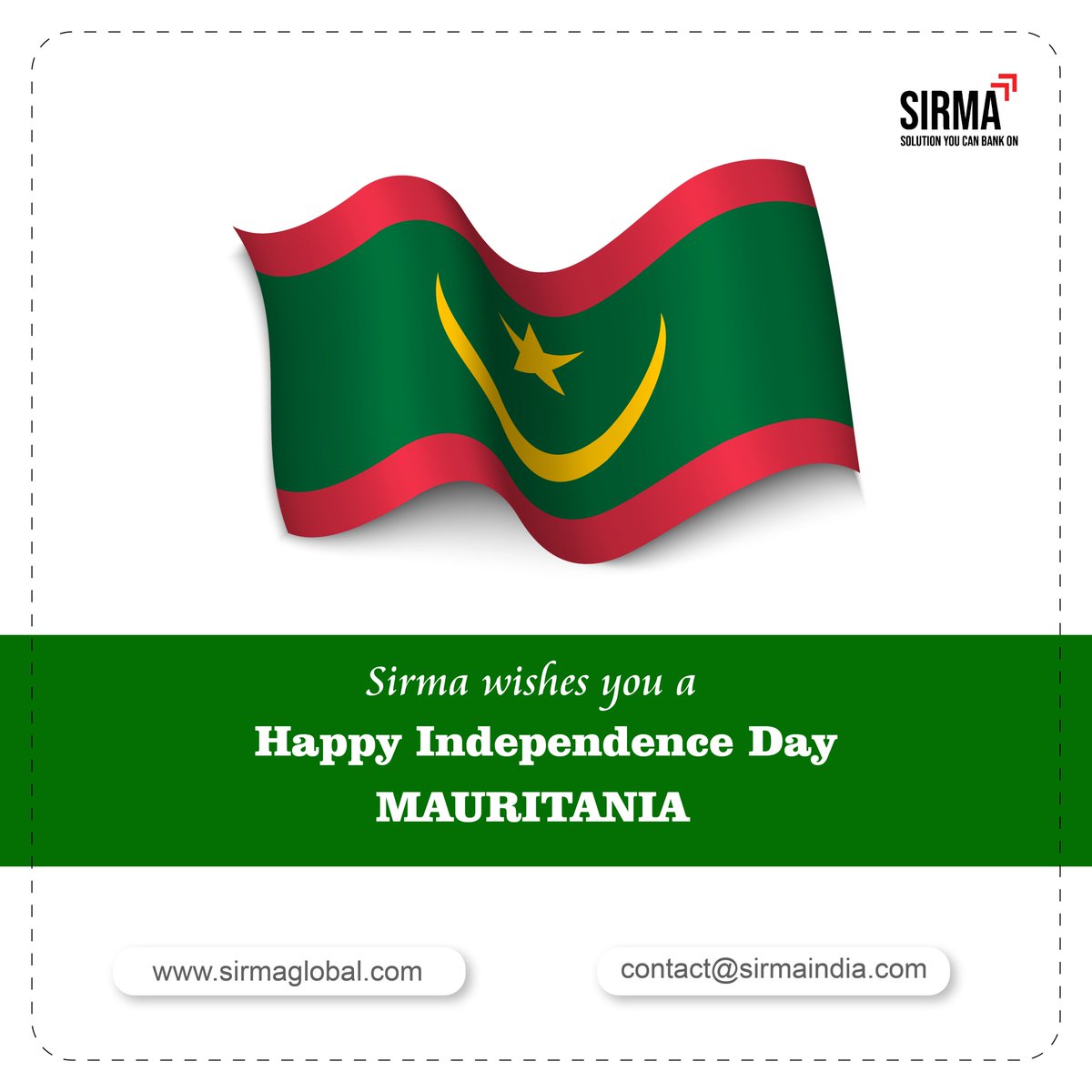 SirmaLtd's tweet photo. On this Auspicious Occasion, Sirma Business Consulting Wishes the People of Mauritania A Happy Independence Day!!
https://t.co/nNa7waNJ5B

#mauritania #mauritanie #independenceday2021 #independenceday #sirmabusinessconsulting #automationsolution #bankingtechnology https://t.co/r4fizxtOES