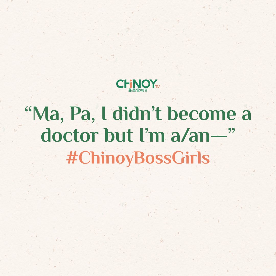 chinoytv's tweet photo. This one's for all the #CBGs that chose a career aside from becoming a doctor. We are proud of you 💖 https://t.co/9qYaI7mKJW