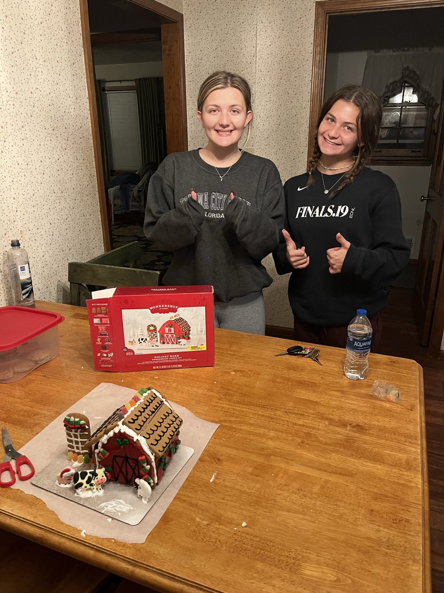 SarahNKing2's tweet photo. Not exactly like the box but not too bad… 🎄🏠 https://t.co/0ytKNg29ao