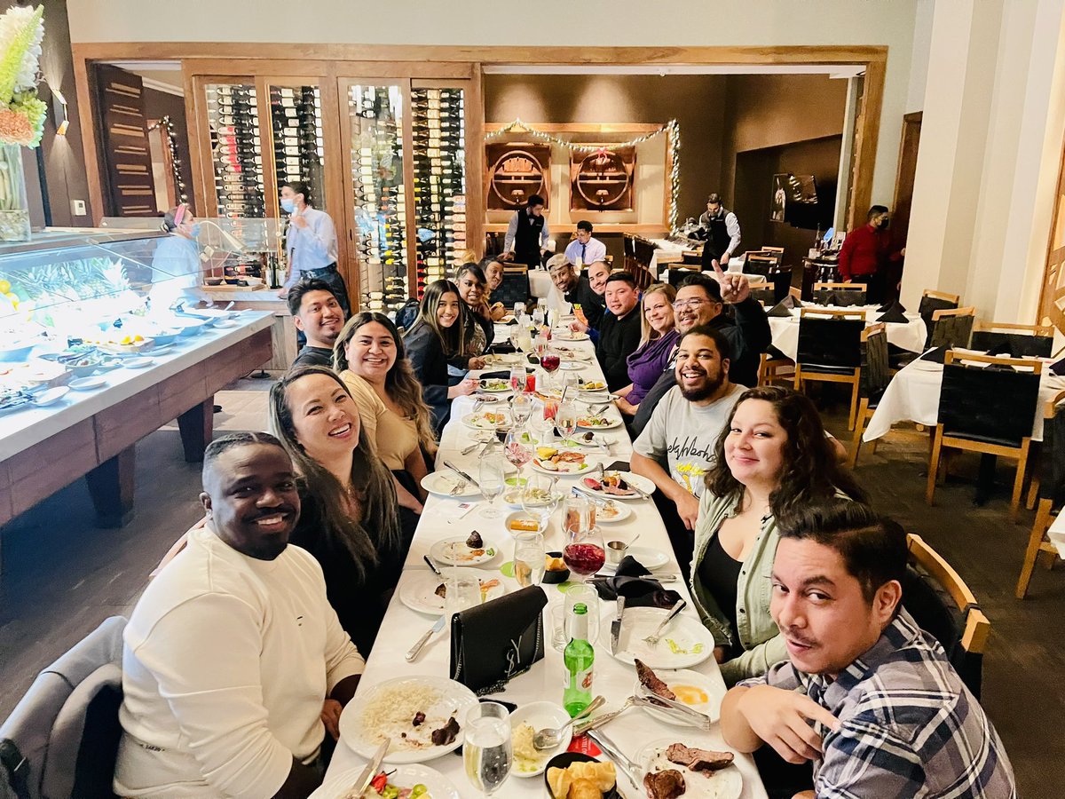 The #Wolfpack had an amazing evening at <a href="/fogorestaurants/">Fogo de Chão</a> to celebrate each of our journeys and collective success!  Thank you for everything you all bring to the table consistently! The future is bright! <a href="/msbuiskii/">Betty Bui</a> <a href="/Alexlugo389/">Alex Lugo</a> <a href="/ch117622/">Chris Hartman</a> <a href="/NaifAbdullah26/">Naif Abdullah</a>