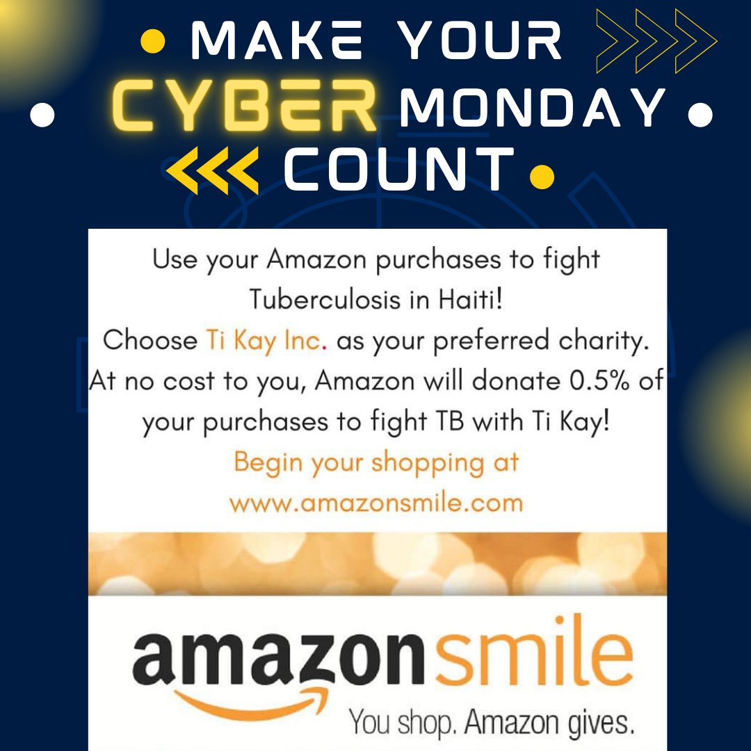 TiKayHaiti's tweet photo. 🎁🎁🎁If you are shopping on Amazon this Cyber Monday (or any other day of the year) make your shopping count!  🎁🎁🎁 https://t.co/Q1kpHjnwP9