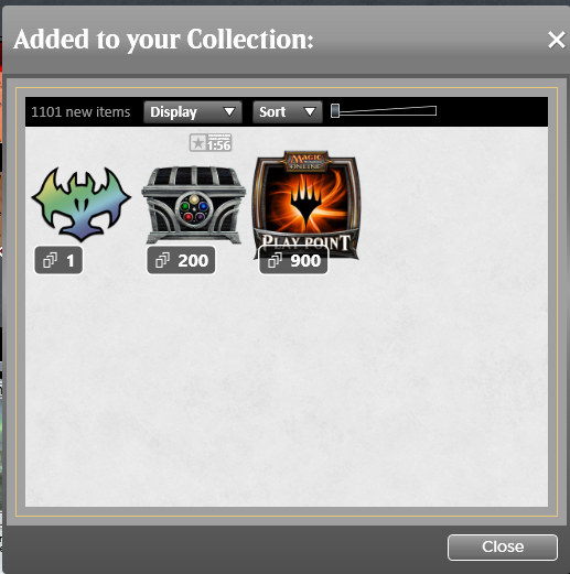 RoboAndy's tweet image. Won the MTGO Eternal Weekend Vintage Mox Ruby today. Grixis Breach was bonkers, definitely got a little lucky.