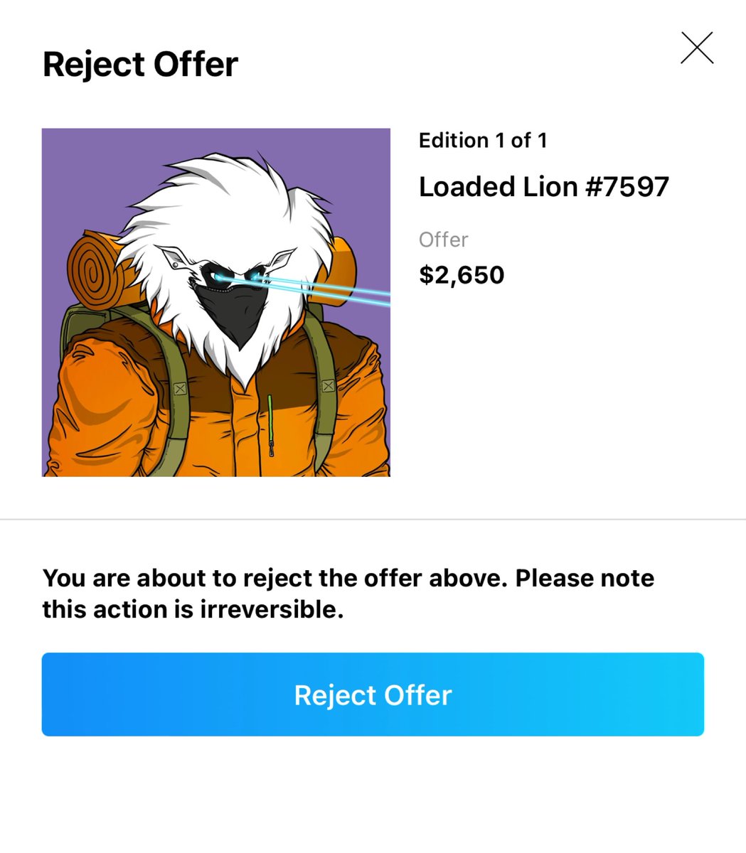 SammyMars's tweet photo. I received my first an offer.
Sorry bro to letting you know after 2 hours my dei on, I was sleeping
#LoadedLions #offerrejected https://t.co/YoObpkCfWu