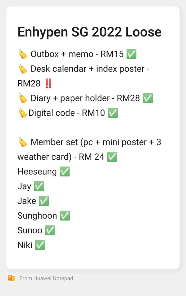 omokpopstore's tweet photo. 💐 ENHYPEN SG 2022 LOOSE 💐

[Help RT/ WTS MY] 

❗Price stated below NOT INCL local postage (SM RM7, SS RM16)
❗No second payment needed

DM to order 😽 https://t.co/M2I4jBOxWO