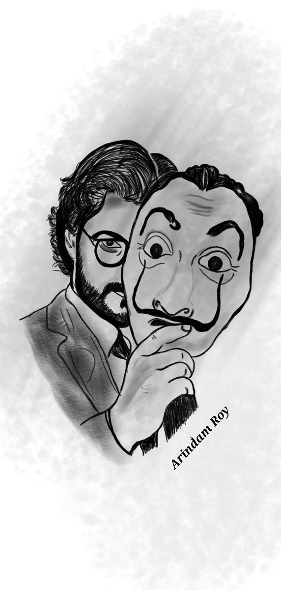 MR_ROY_06's tweet photo. @AlvaroMorte  💝we also love you 
All Indian @lacasadepapel Fan 🤩 love you 
I just try to Art You 🙂 
Thanku 🙂 And waiting for last part of @lacasadepapel 
🙂Thanku @AlvaroMorte 💝 https://t.co/XPp0bkaBat