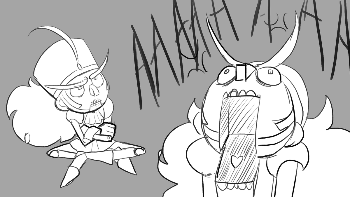 Some doodles to forget a little bit the pain from my wisdom teeth removal : ')
Here's Walnuss and Clara, character from a friend. + Walnuss being himself.